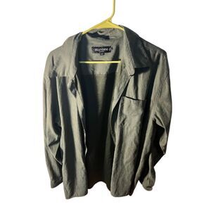 Brandini Le Collezioni Olive Green Button-Up Shirt